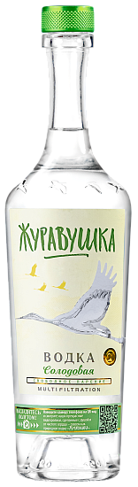 Vodkas: Vodka «Zhuravushka Solodovaya»